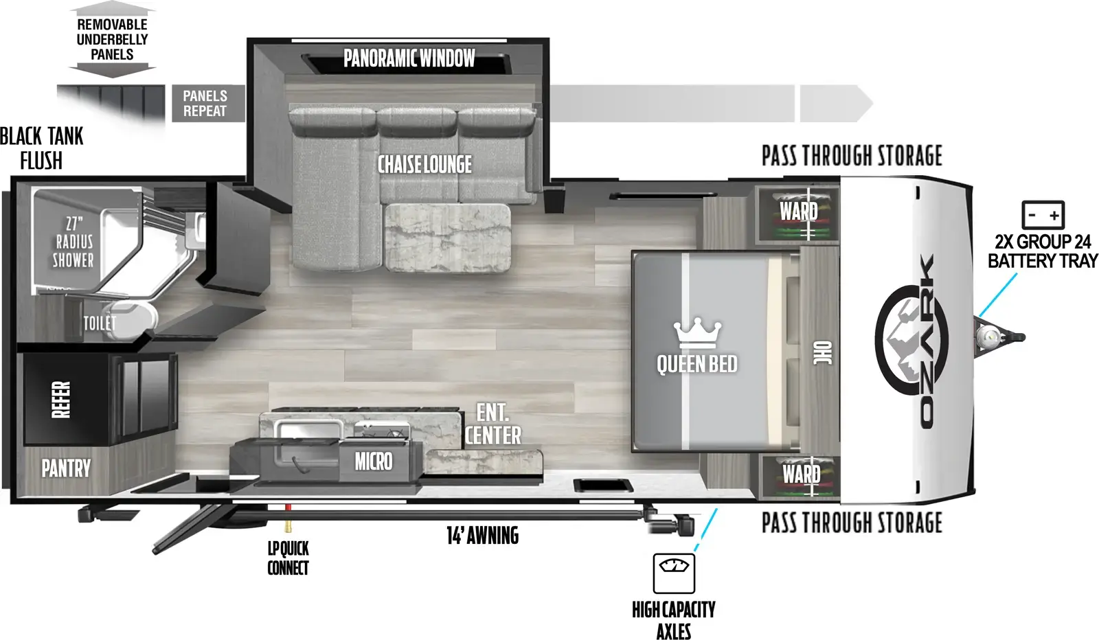 Ozark 1800QS - DSO Floorplan